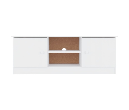 Mueble de TV ALTA madera maciza de pino blanco 112x35x41 cm