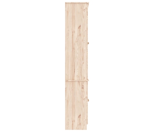 Vitrina de cristal ALTA madera maciza de pino 77x35x186,5 cm