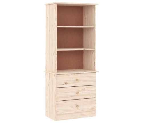 vidaXL Librería con cajones ALTA madera maciza de pino 60x35x142 cm