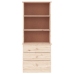 vidaXL Librería con cajones ALTA madera maciza de pino 60x35x142 cm