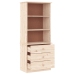 vidaXL Librería con cajones ALTA madera maciza de pino 60x35x142 cm