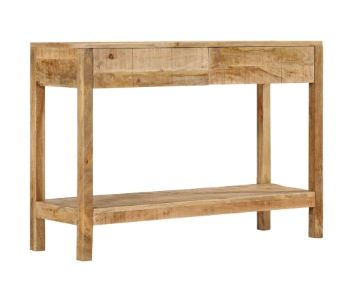 Mesa consola con 2 cajones madera maciza de mango 110x35x75 cm