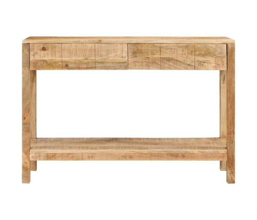 Mesa consola con 2 cajones madera maciza de mango 110x35x75 cm