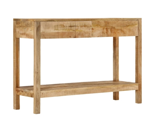 Mesa consola con 2 cajones madera maciza de mango 110x35x75 cm