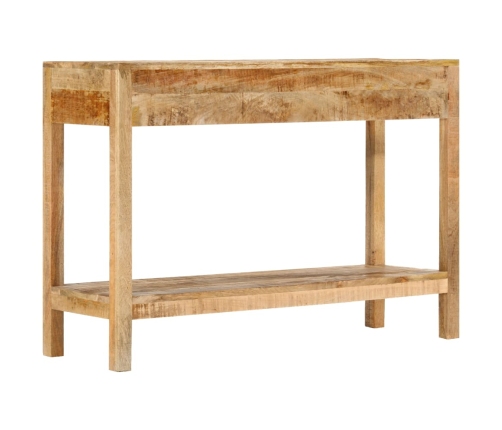 Mesa consola con 2 cajones madera maciza de mango 110x35x75 cm