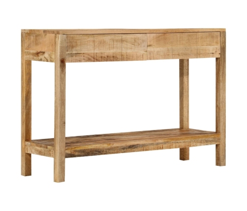 Mesa consola con 2 cajones madera maciza de mango 110x35x75 cm