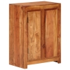 Aparador de madera maciza de acacia 55x35x75 cm