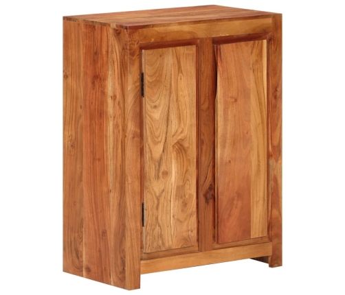 Aparador de madera maciza de acacia 55x35x75 cm