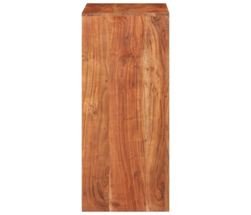 Aparador de madera maciza de acacia 55x35x75 cm