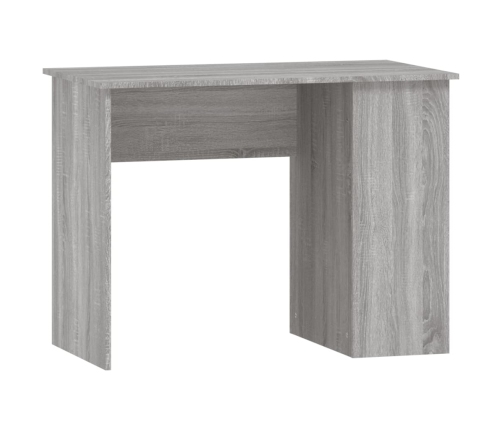 Escritorio de madera contrachapada gris Sonoma 100x55x75 cm