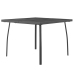 Juego de comedor de jardín 5 piezas acero gris antracita
