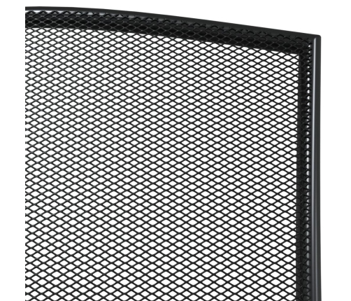 Juego de comedor de jardín 9 piezas acero gris antracita