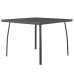 Juego de comedor de jardín 3 piezas acero gris antracita