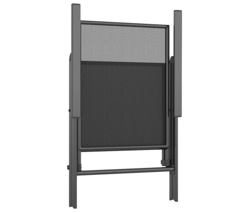 Juego de comedor de jardín 5 piezas acero gris antracita