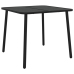 Juego de comedor de jardín 5 piezas acero gris antracita