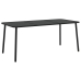 Juego de comedor de jardín 9 piezas acero gris antracita