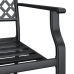 Juego de comedor de jardín 9 piezas acero gris antracita
