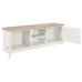 Mueble de TV madera contrachapada blanco 110x30x40 cm