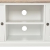 Mueble de TV madera contrachapada blanco 110x30x40 cm