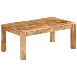 Mesa de centro de madera maciza mango 100x55x40 cm