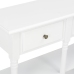 Mesa consola madera de ingeniería blanca 110x30x76 cm