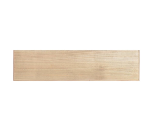 Mesa consola de madera de ingeniería negro 110x30x76cm