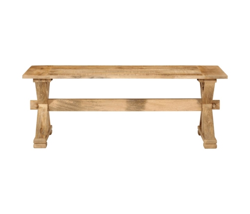 Mesa de centro madera maciza de mango 110x52x40 cm