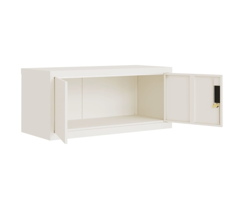 Armario archivador acero blanco 90x40x110 cm