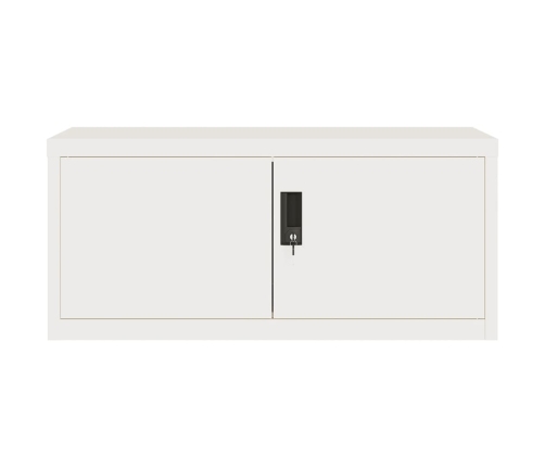 Armario archivador acero blanco 90x40x130 cm