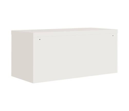 Armario archivador acero blanco 90x40x130 cm