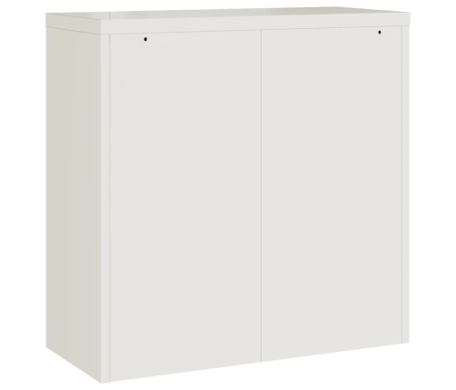 Armario archivador acero blanco 90x40x130 cm