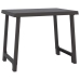 Mesa de camping aspecto de madera PP gris antracita 79x56x64 cm