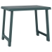 vidaXL Mesa de camping con aspecto de madera PP verde 79x56x64 cm