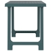 vidaXL Mesa de camping con aspecto de madera PP verde 79x56x64 cm