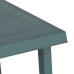 vidaXL Mesa de camping con aspecto de madera PP verde 79x56x64 cm