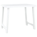 Mesa de camping con aspecto de madera PP blanco 79x56x64 cm