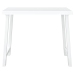 Mesa de camping con aspecto de madera PP blanco 79x56x64 cm