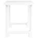 Mesa de camping con aspecto de madera PP blanco 79x56x64 cm