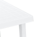 vidaXL Mesa de camping con aspecto de madera PP blanco 79x56x64 cm