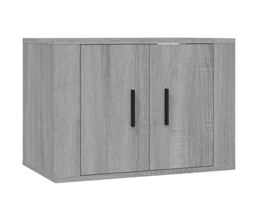 Muebles para TV de pared 2 uds gris Sonoma 57x34,5x40 cm