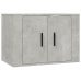 Muebles para TV de pared 3 uds gris hormigón 57x34,5x40 cm