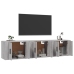 vidaXL Muebles para TV de pared 3 uds gris Sonoma 57x34,5x40 cm