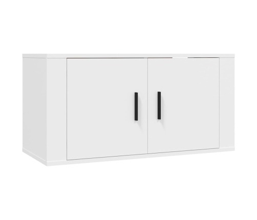 Muebles para TV de pared 2 uds blanco 80x34,5x40 cm