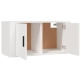 Muebles para TV de pared 2 uds blanco 80x34,5x40 cm