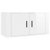 Muebles para TV de pared 2 uds blanco brillante 80x34,5x40 cm