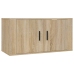 Muebles para TV de pared 2 uds roble Sonoma 80x34,5x40 cm