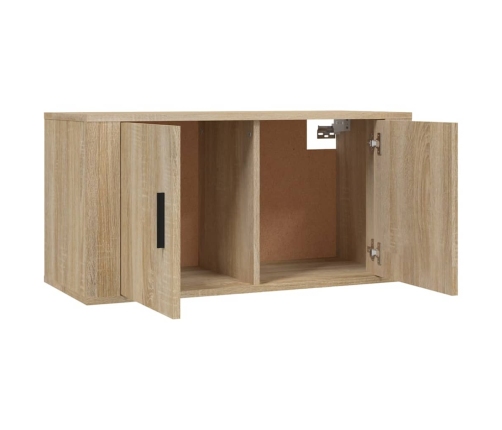 Muebles para TV de pared 3 uds roble Sonoma 80x34,5x40 cm