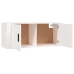 Muebles para TV de pared 2 uds blanco 100x34,5x40 cm