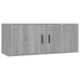 Muebles para TV de pared 2 uds gris Sonoma 100x34,5x40 cm