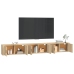 vidaXL Muebles para TV de pared 3 uds roble Sonoma 100x34,5x40 cm